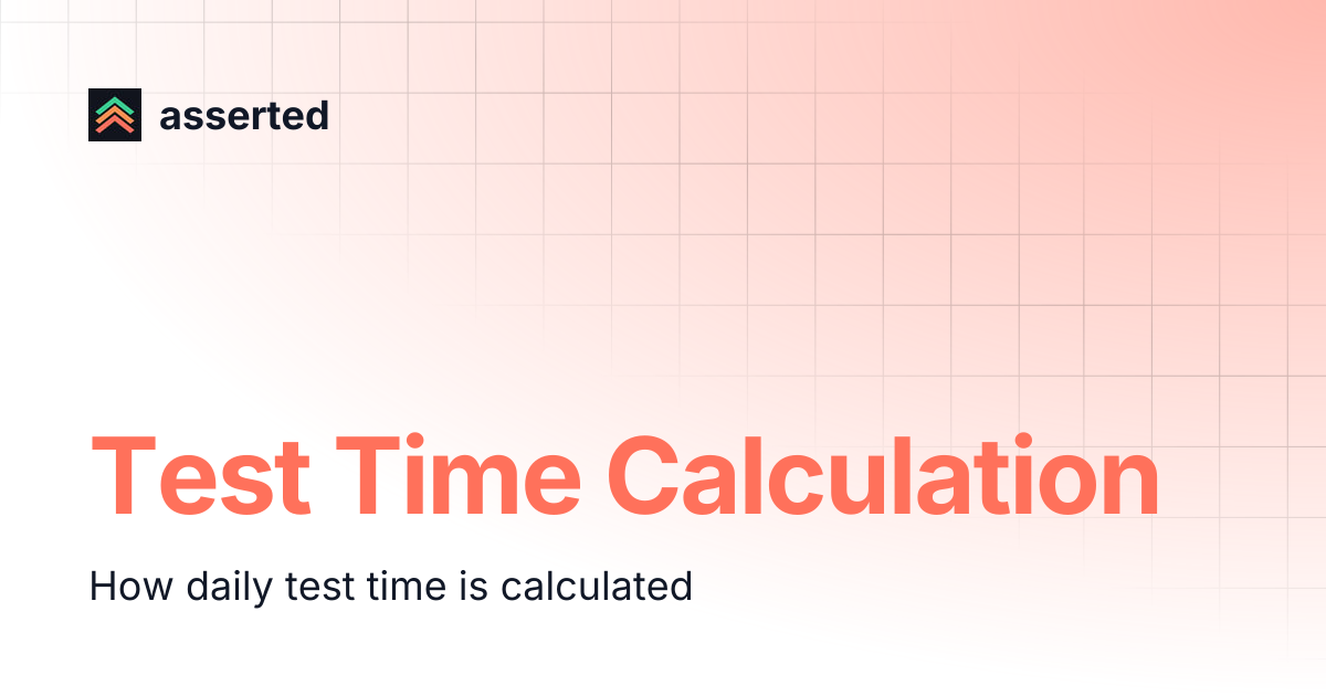 Test Time Calculation | asserted